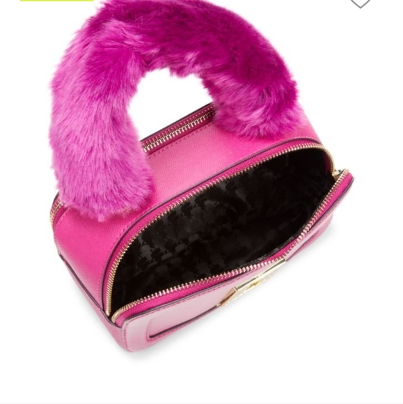 NWT Karl Lagerfeld Paris Simone faux fur trim crossbody bag - Picture 2 of 7